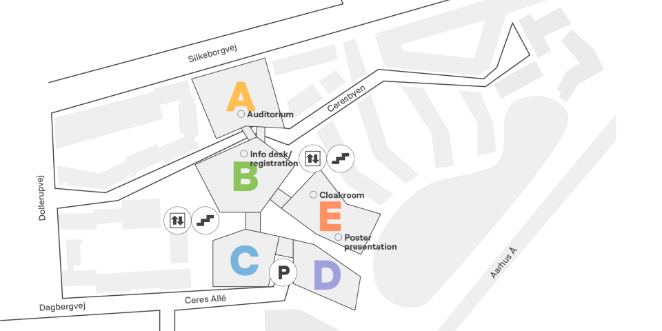 Map of Campus Aarhus C